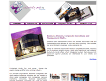 Tablet Screenshot of exclusivelycards.com